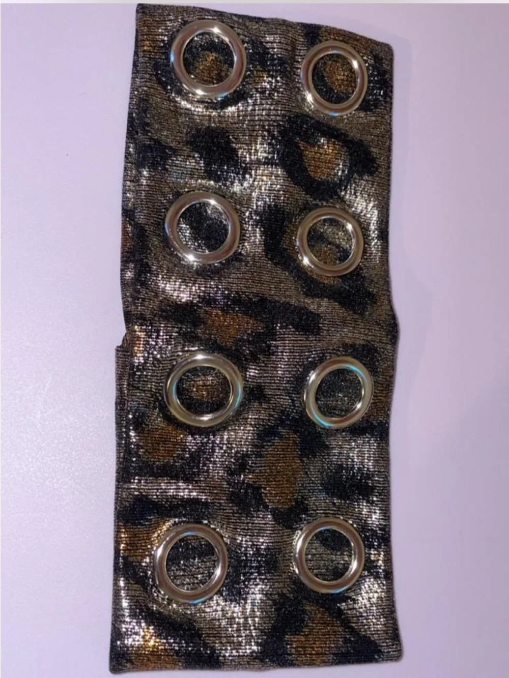 Leopard Y2K Headband new without tags Metallic Wide Eyelet - Black and Brown